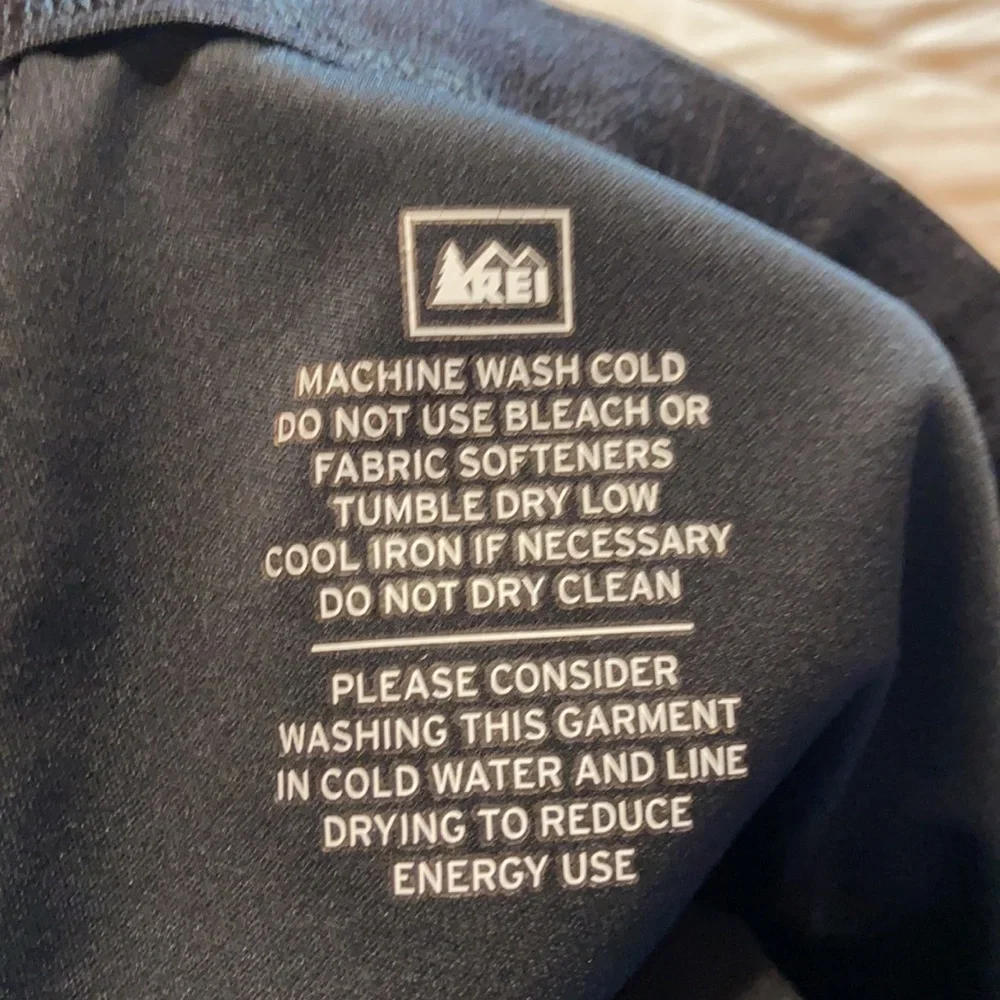 REI elastic tie waistband track jogging pants